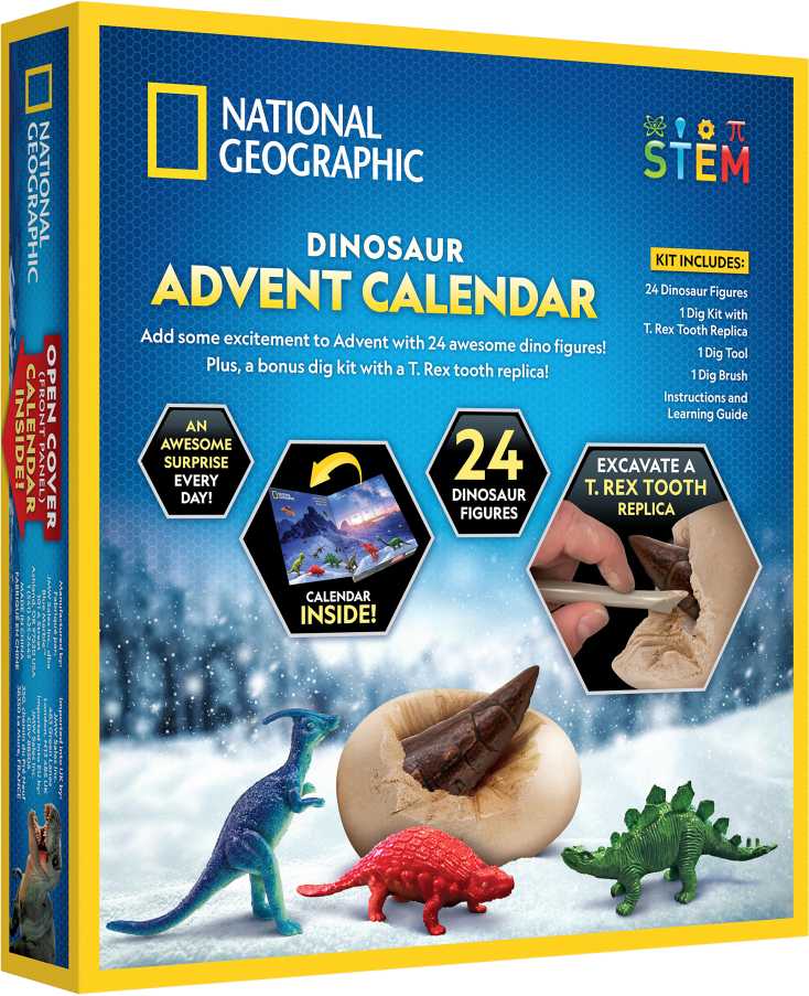 „National Geographic“ dinozaurų advento kalendorius