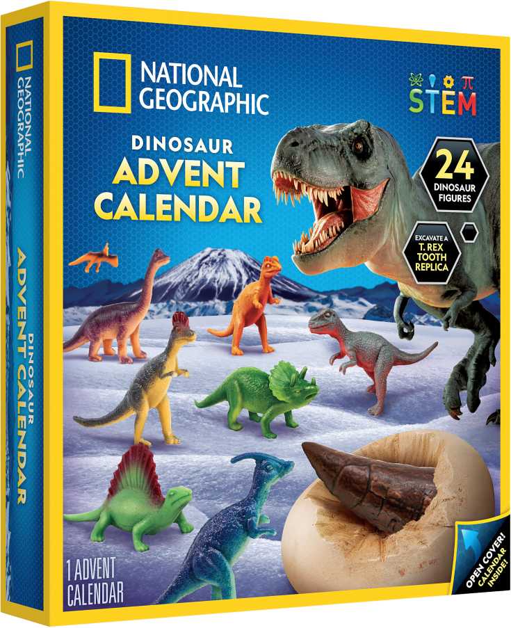 „National Geographic“ dinozaurų advento kalendorius