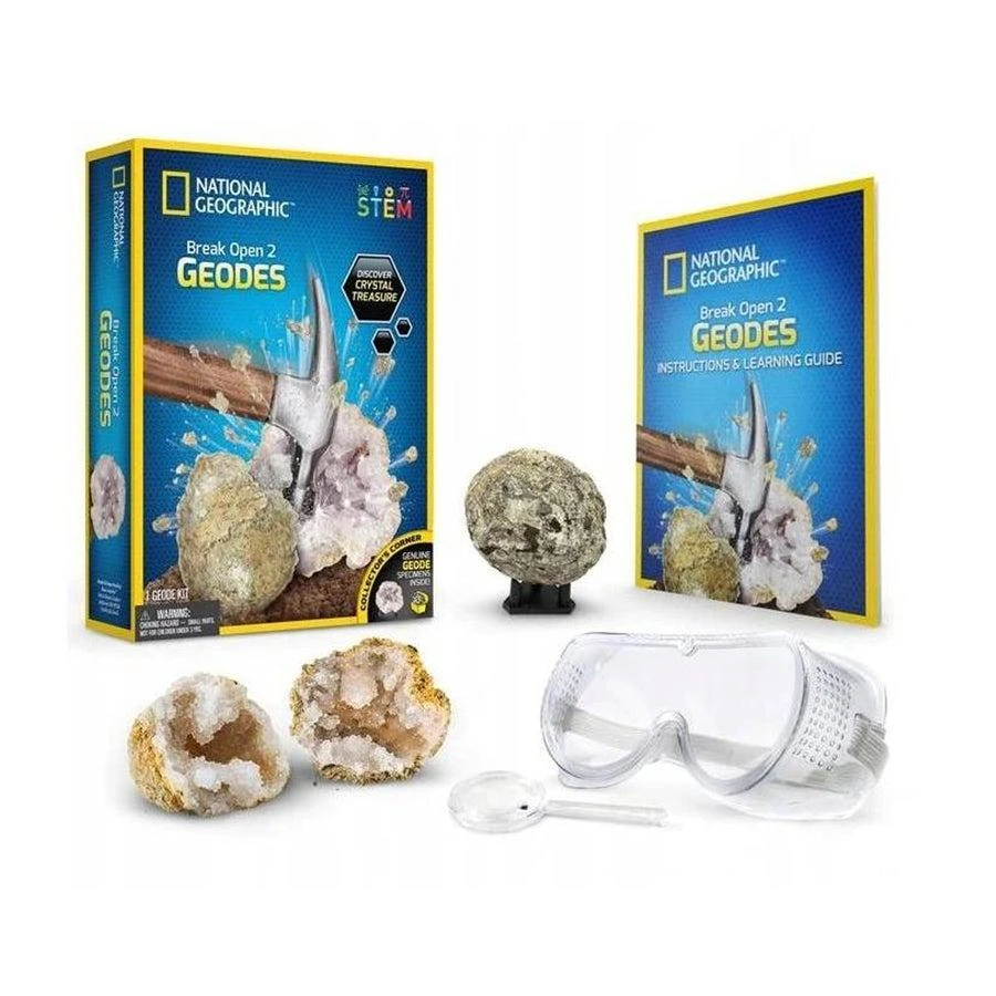 ORBICO NATIONAL GEOGRAPHIC rinkinys Break Your Own Geode, RTNGGEO2