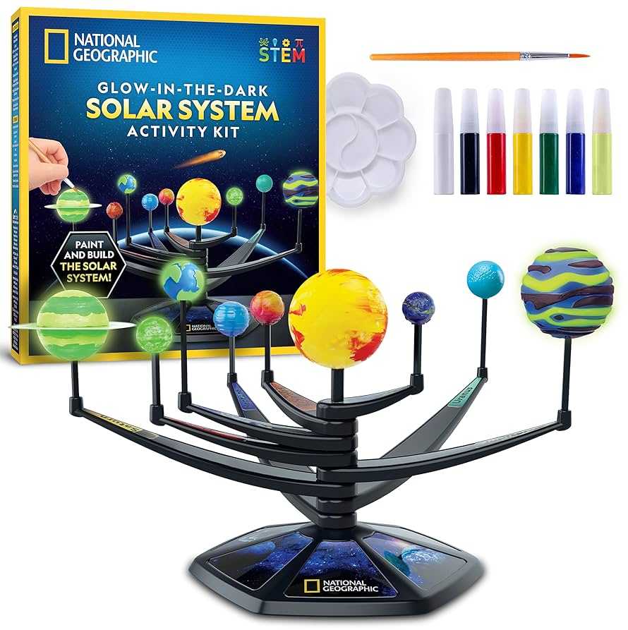 NATIONAL GEOGRAPHIC rinkinys Glow in the Dark Solar System, CRSOLARSYS6L