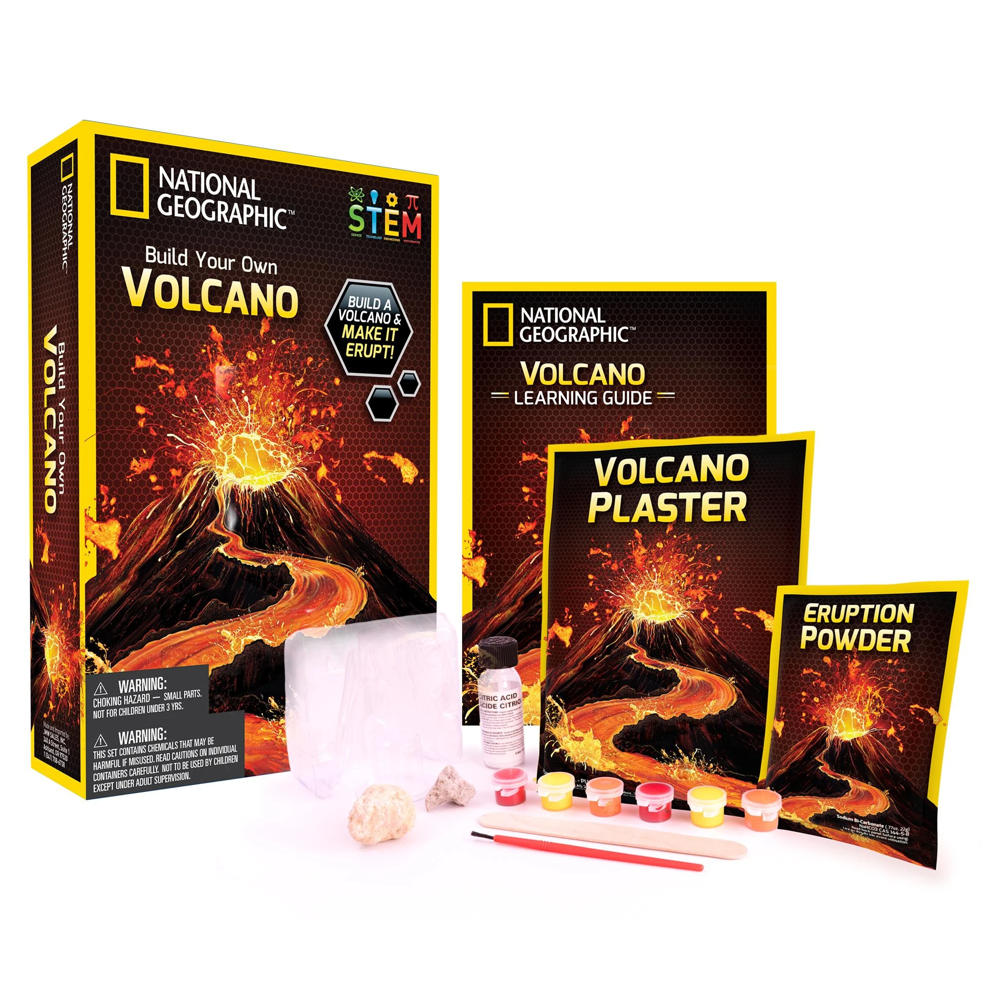 NATIONAL GEOGRAPHIC rinkinys Volcano Science Kit, NGVOLCANO2