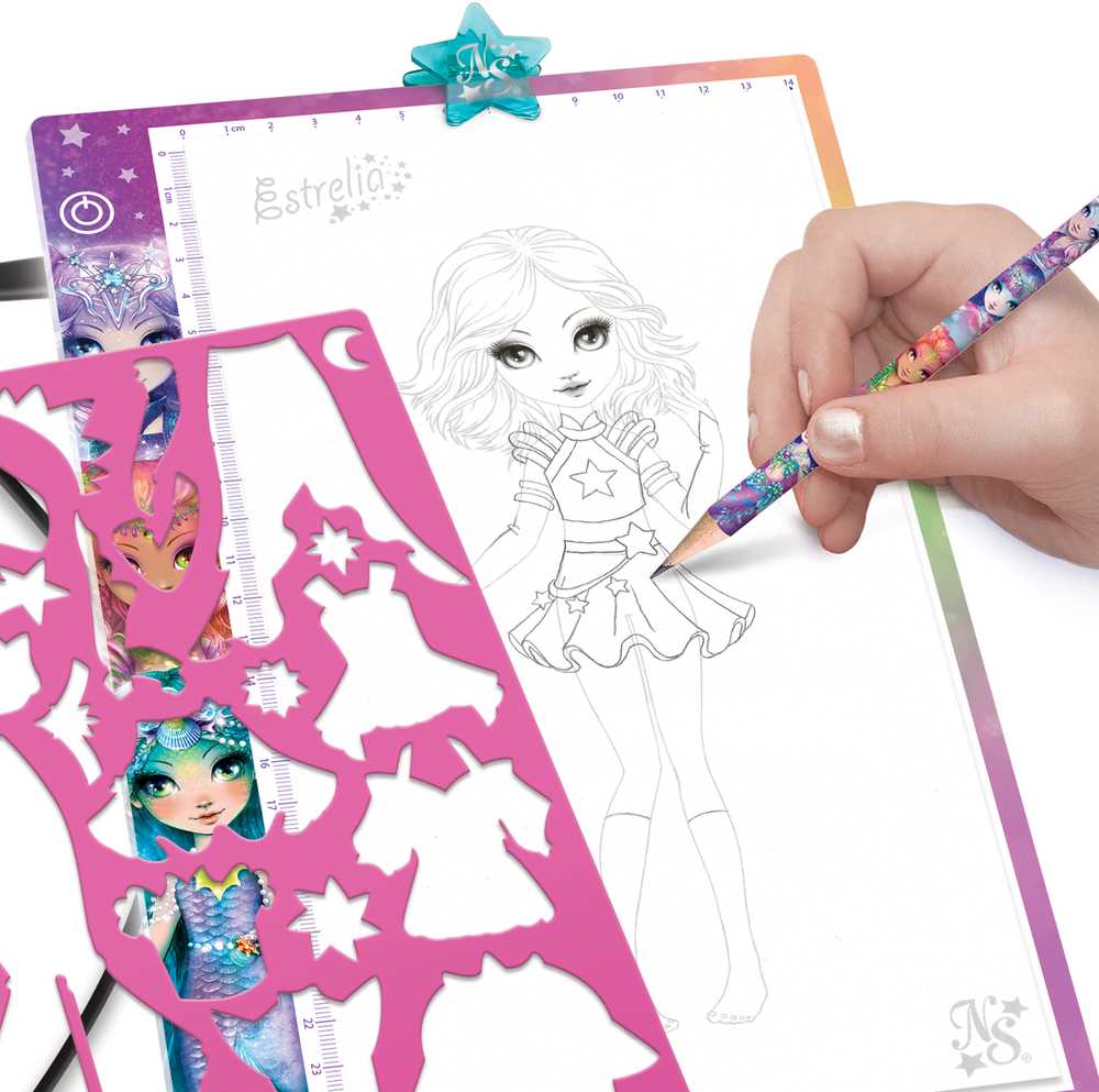 NEBULOUS STARS kūrybinis rinkinys Fashion Designer Light Pad, 11214