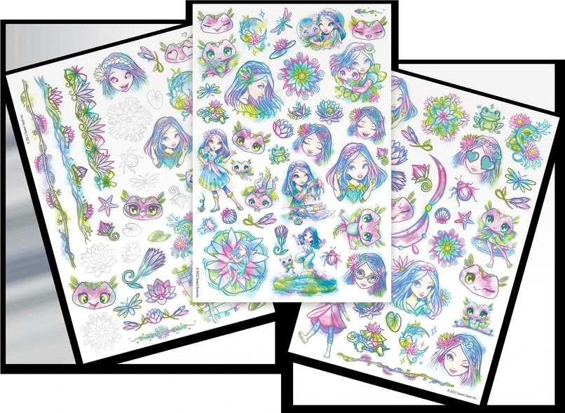 NEBULOUS STARS rinkinys Temporary Tattoos - Asst., 11410