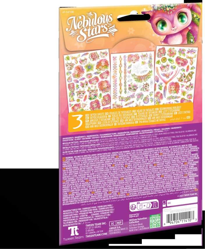 NEBULOUS STARS rinkinys Temporary Tattoos - Asst., 11410