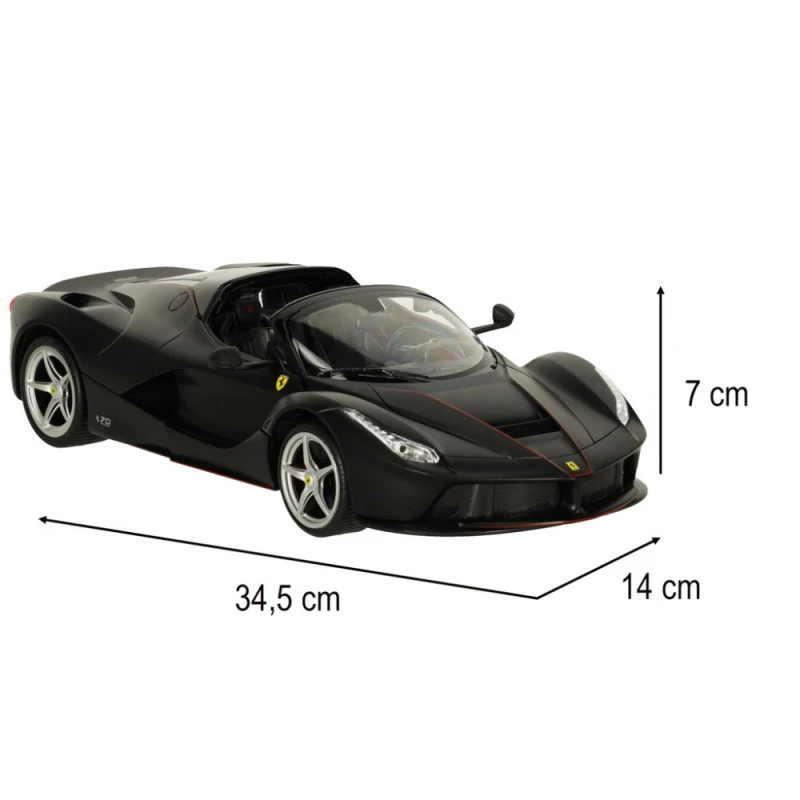 Nuotoliniu būdu valdomas 1:14 automodelis RASTAR R/C Ferrari LaFerrari Aperta, juodas