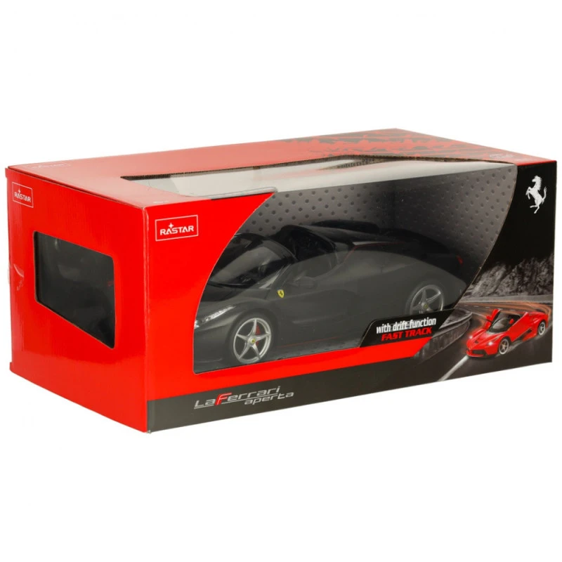 Nuotoliniu būdu valdomas 1:14 automodelis RASTAR R/C Ferrari LaFerrari Aperta, juodas