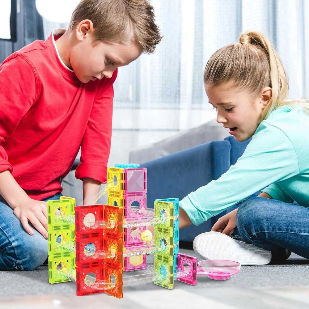 PICASSO TILES Magnetinis konstruktorius Marble Run 60 det., PTMG60