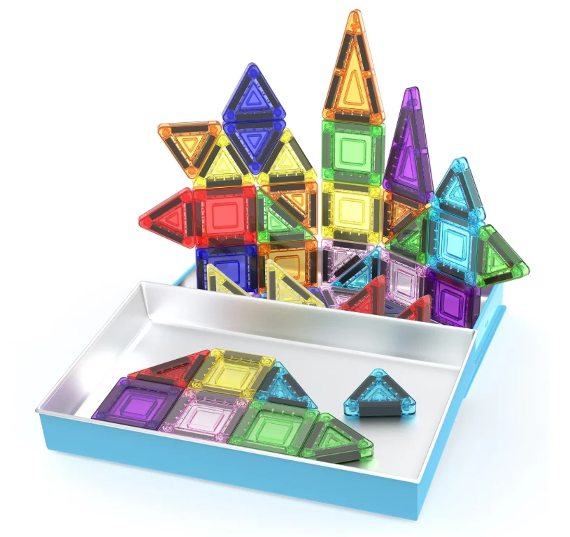 PICASSO TILES Magnetinis konstruktorius Construction set with Pieštukas box 40 det., PN010/PN01