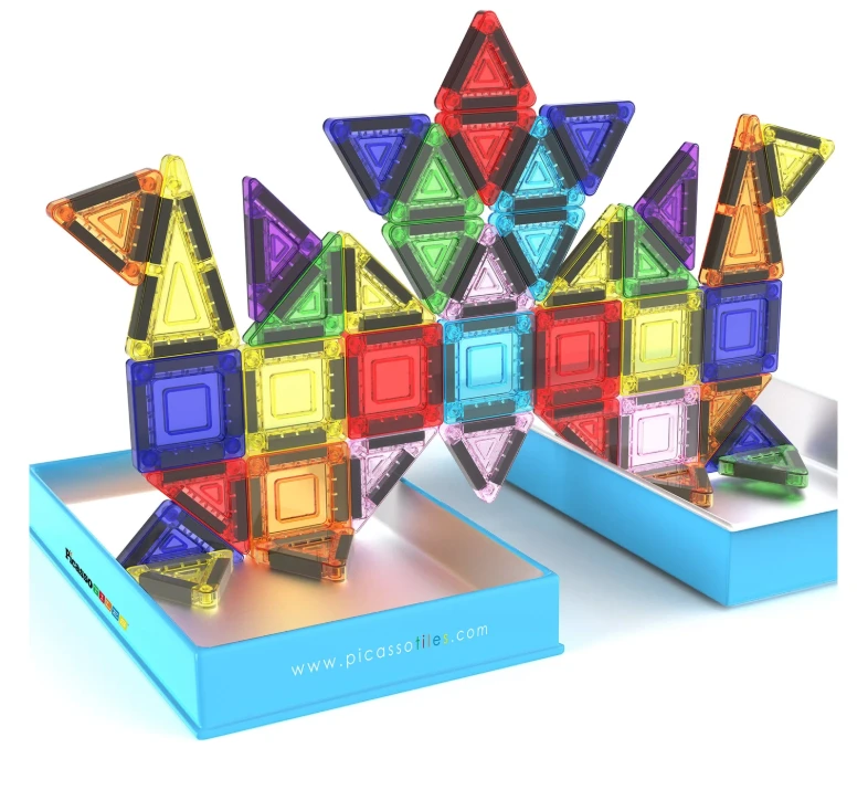 PICASSO TILES Magnetinis konstruktorius Construction set with Pieštukas box 50 det., PN020