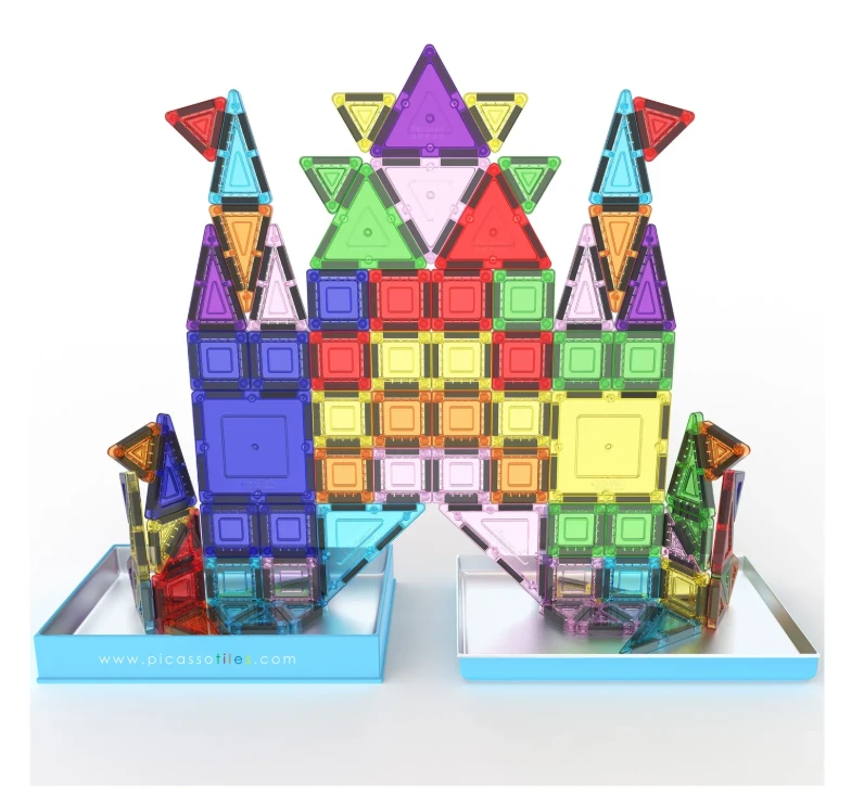 PICASSO TILES Magnetinis konstruktorius Construction set with Pieštukas box 100 det., PN04