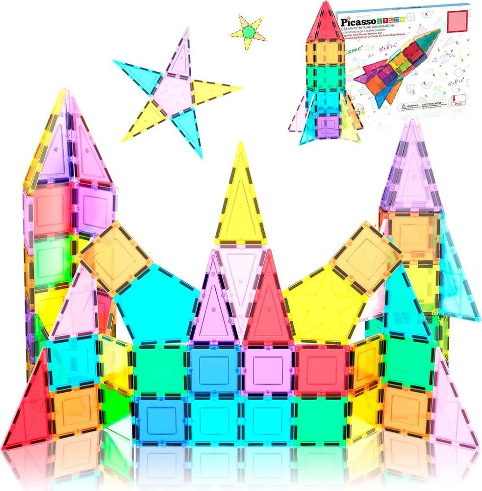 PicassoTiles PICASSO TILES Magnetinis konstruktorius Rocket Booster 32 det., PT32
