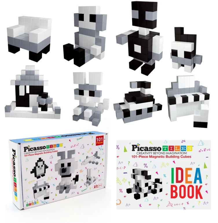 PICASSO TILES Magnetinis konstruktorius Magnetic Cube Puzzle 101 det., PMC101
