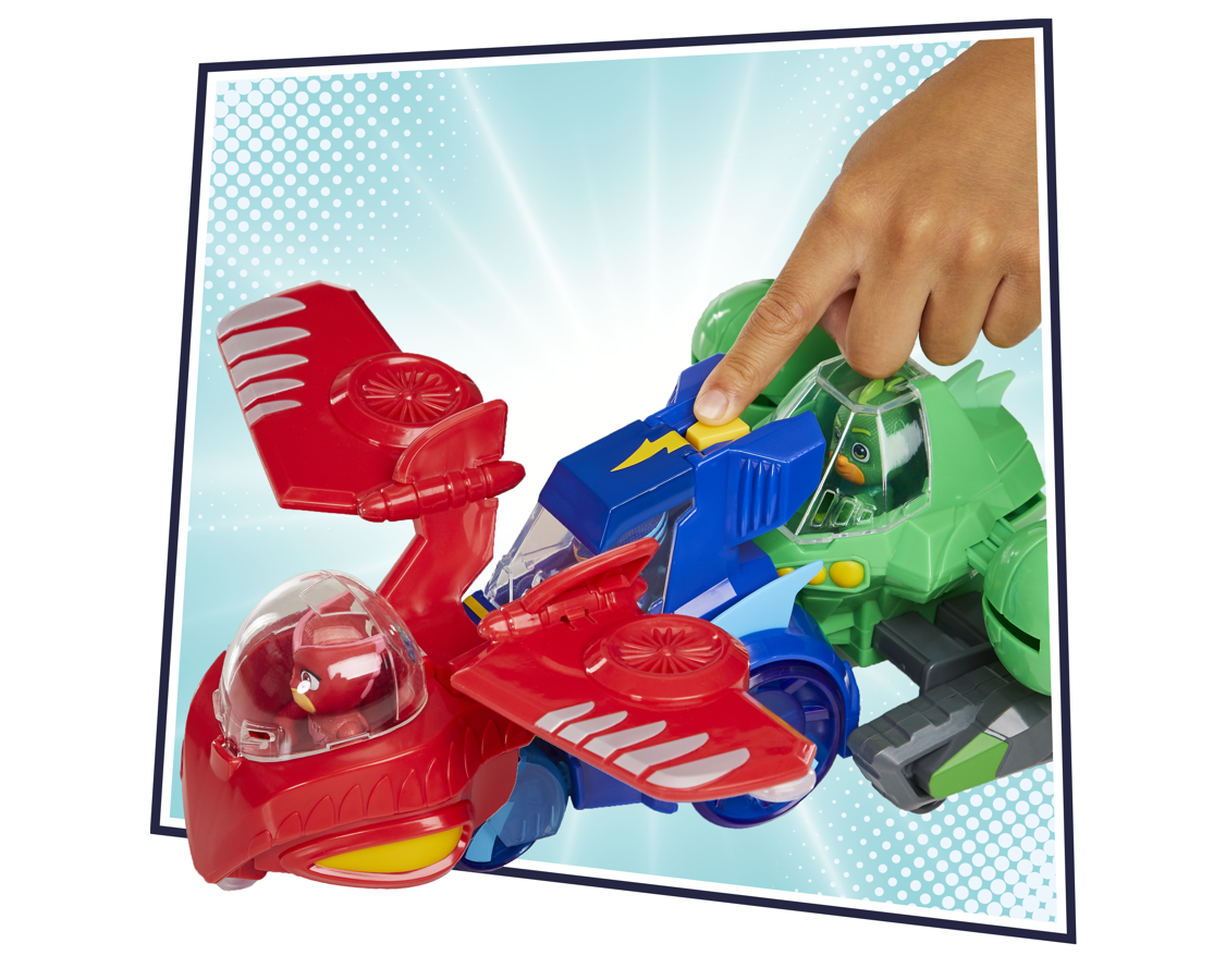 Hasbro PJ MASKS transporto priemonių rinkinys 3in1 Combiner Jet, F21195L0