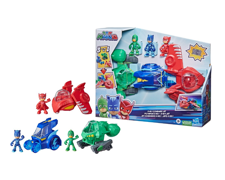 Hasbro PJ MASKS transporto priemonių rinkinys 3in1 Combiner Jet, F21195L0