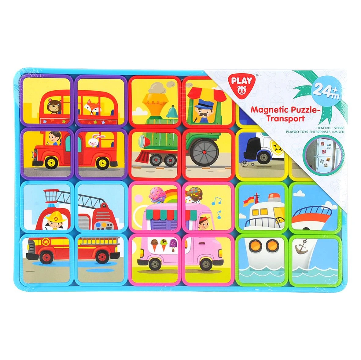 PLAYGO INFANT&TODDLER Magnetinė dėlionė 3 asort., (90363, 90383, 90403), 90343