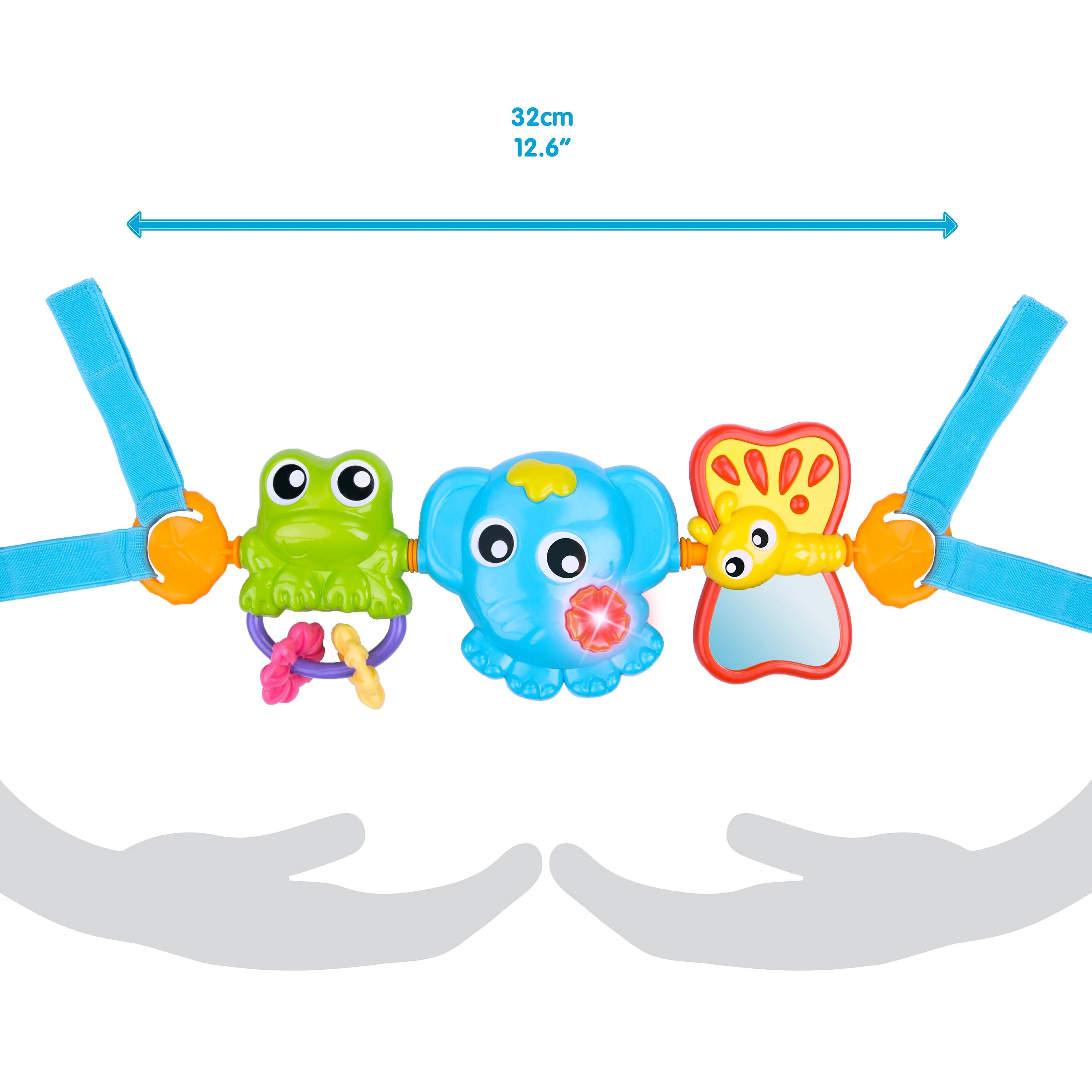 PLAYGRO muzikinis vežimėlio žaislas Travel Trio Musical, 0186984