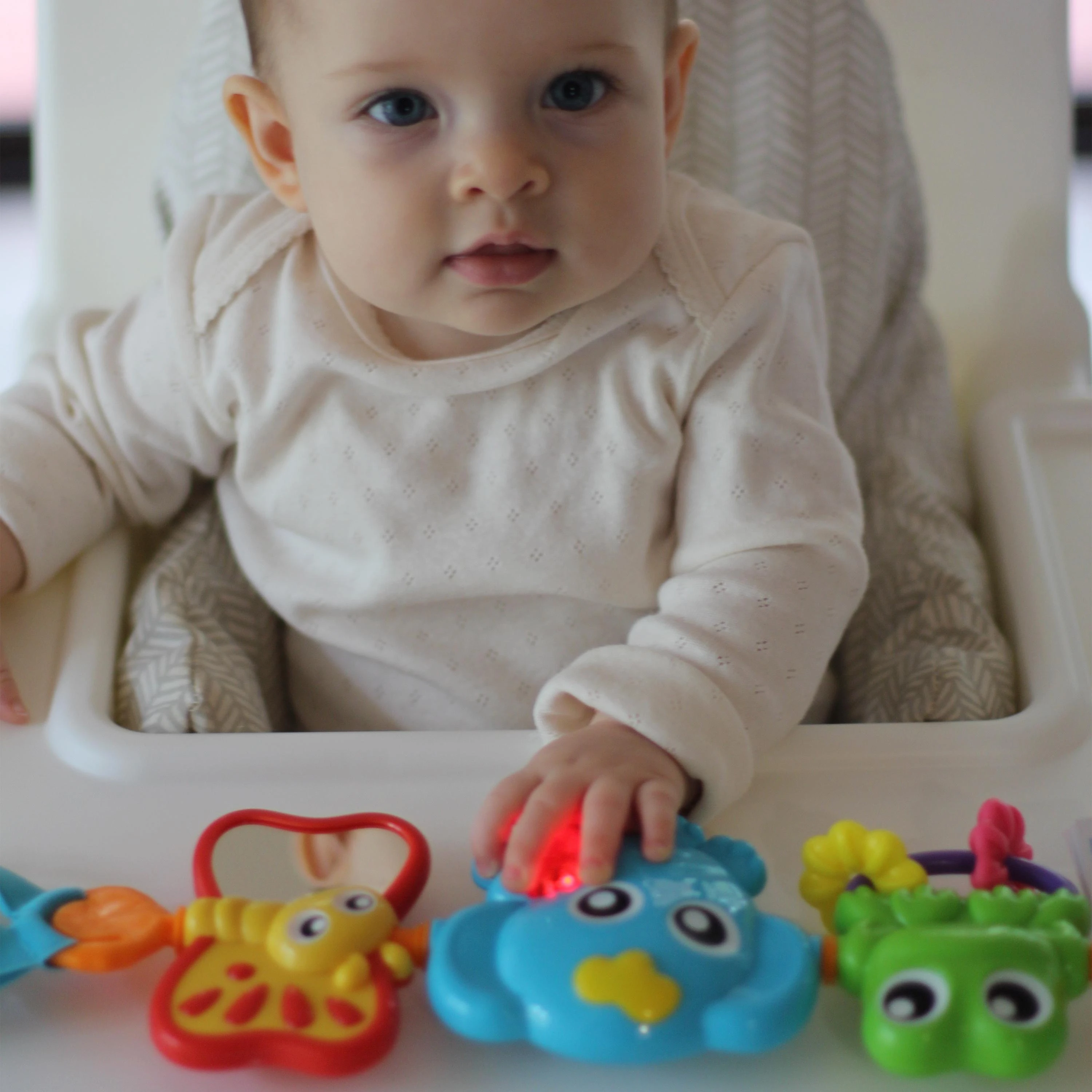 PLAYGRO muzikinis vežimėlio žaislas Travel Trio Musical, 0186984