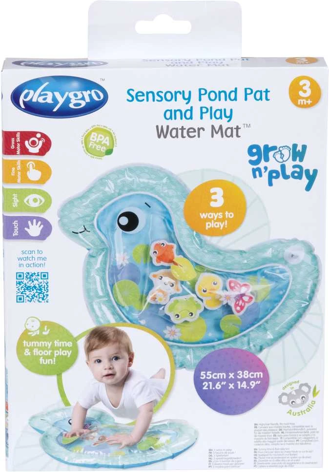 PLAYGRO sensorinis vandens kilimėlis Sensory Pond Pat and Play, 55cm x 38cm, 188566