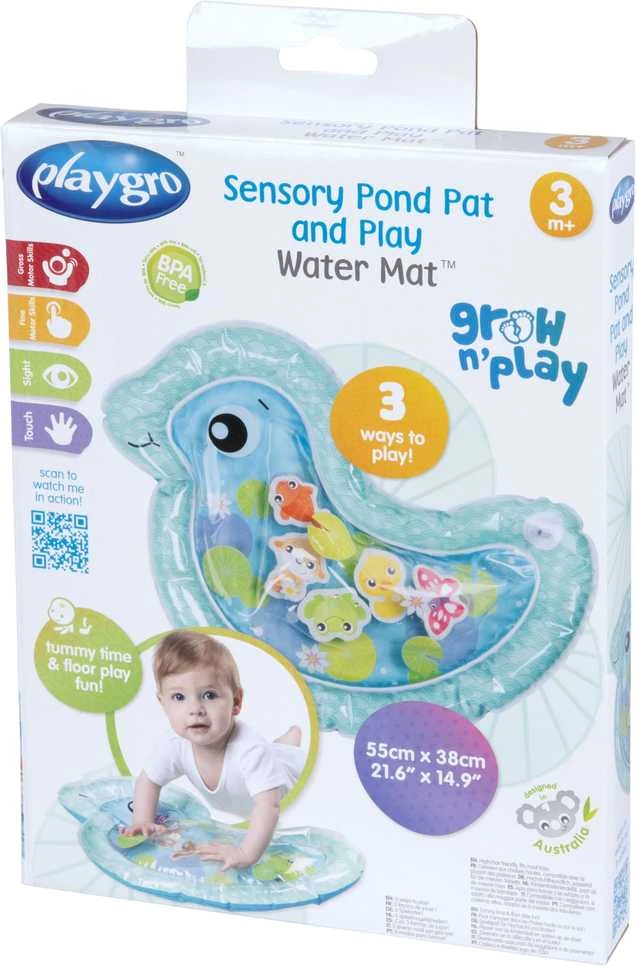 PLAYGRO sensorinis vandens kilimėlis Sensory Pond Pat and Play, 55cm x 38cm, 188566