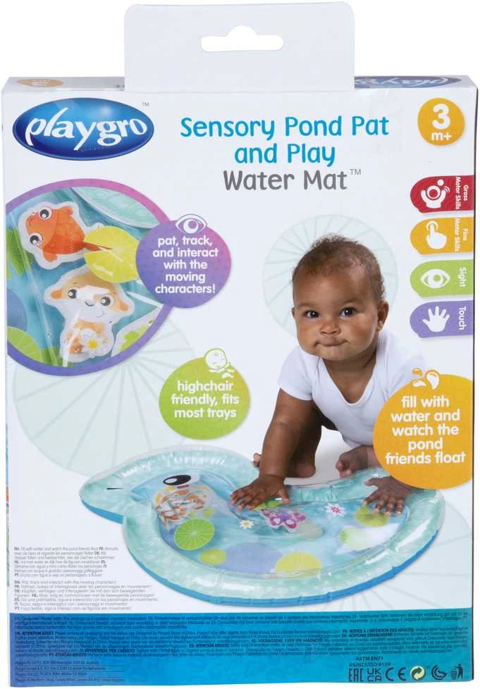 PLAYGRO sensorinis vandens kilimėlis Sensory Pond Pat and Play, 55cm x 38cm, 188566