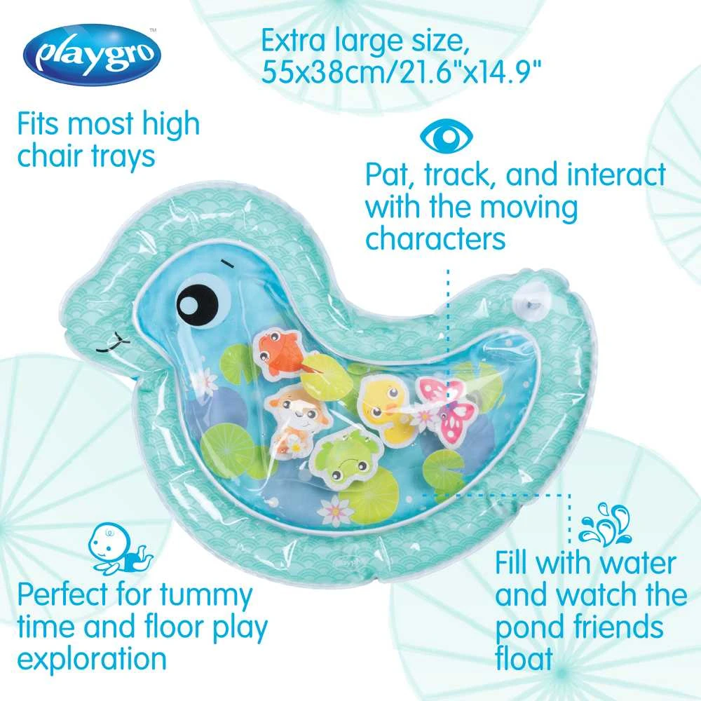 PLAYGRO sensorinis vandens kilimėlis Sensory Pond Pat and Play, 55cm x 38cm, 188566
