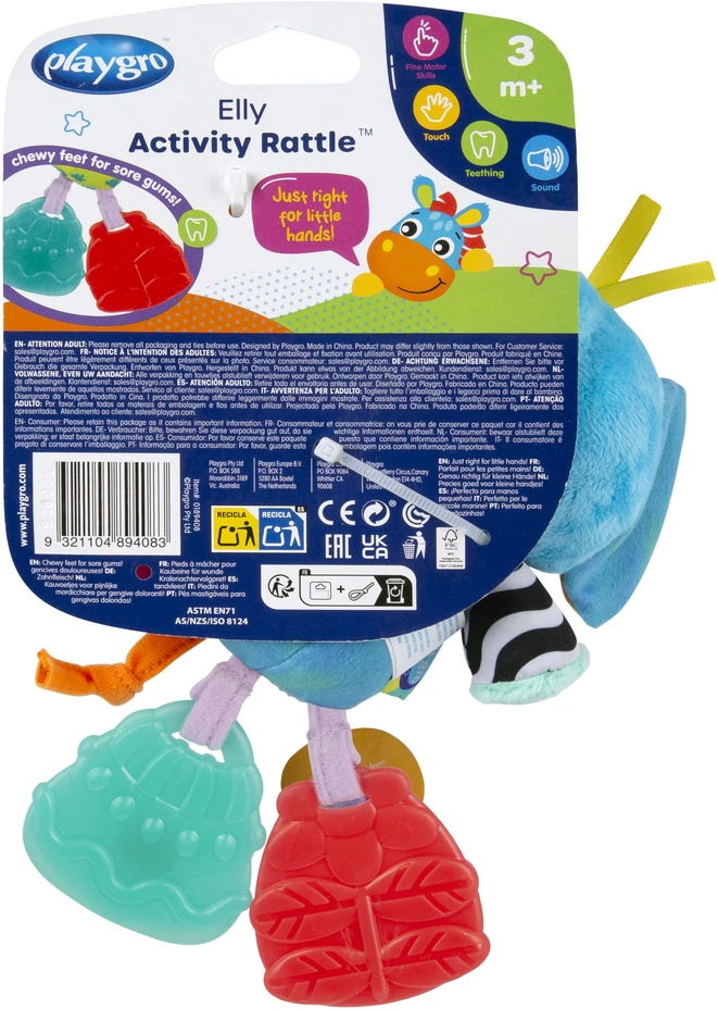 PLAYGRO veiklos žaislas Elly Activity Rattle, 0189408