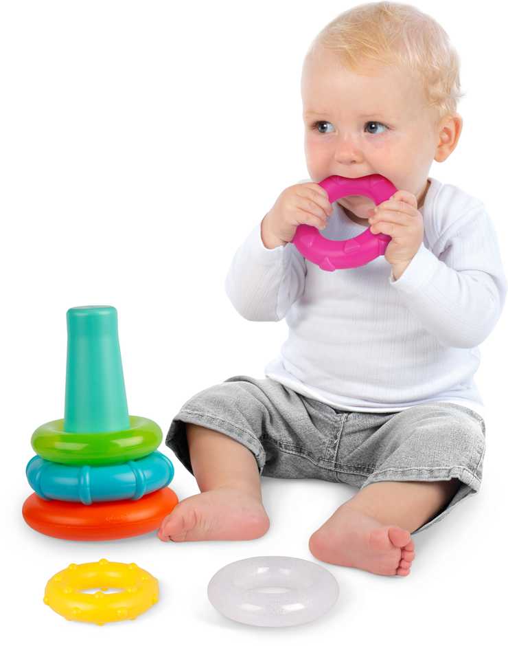 PLAYGRO žaidimas Piramidė – kramtukas Sort And Stack, 4088543