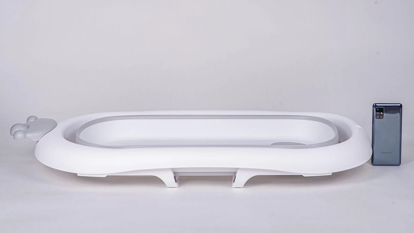 PRIMABOBO silikoninė sulankstoma vonelė, balta, CROWN, 85 cm, FT067