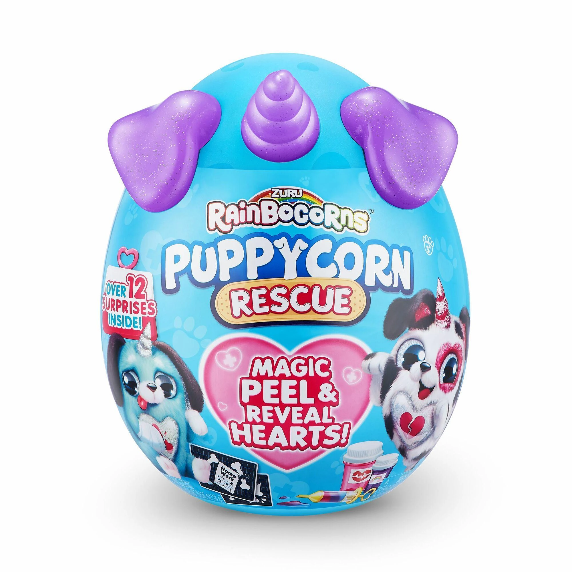 Zuru RAINBOCORNS pliušinis žaislas su aksesuarais Puppycorn Rescue, 9261