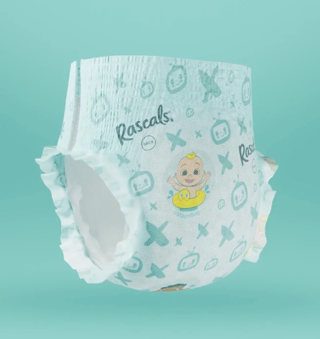Rascal And Friends RASCALS maudymosi sauskelnės-kelnaitės COCOMELON, M dydis, 10-15 kg., 14 vnt., 93718