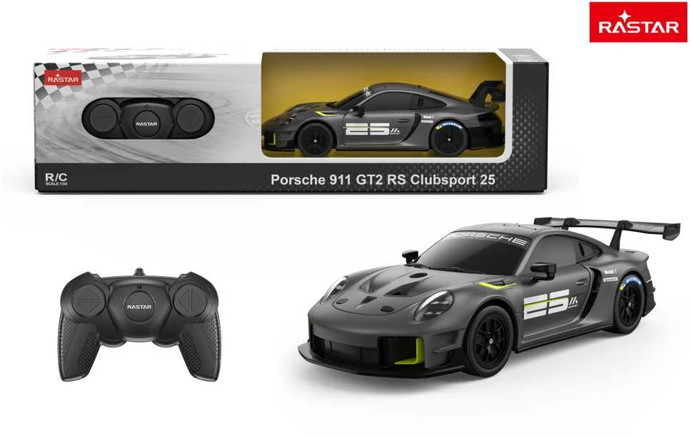 RASTAR 1:24 nuotolinio valdymo automodelis Porsche 911 GT2 RS Clubsport 25, 99700