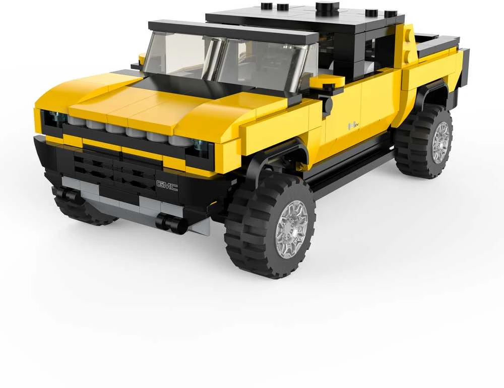 RASTAR 1:30 surenkamas automodelis Hummer EV, asort., oranžinis/geltonas, 454 dalys, 93700