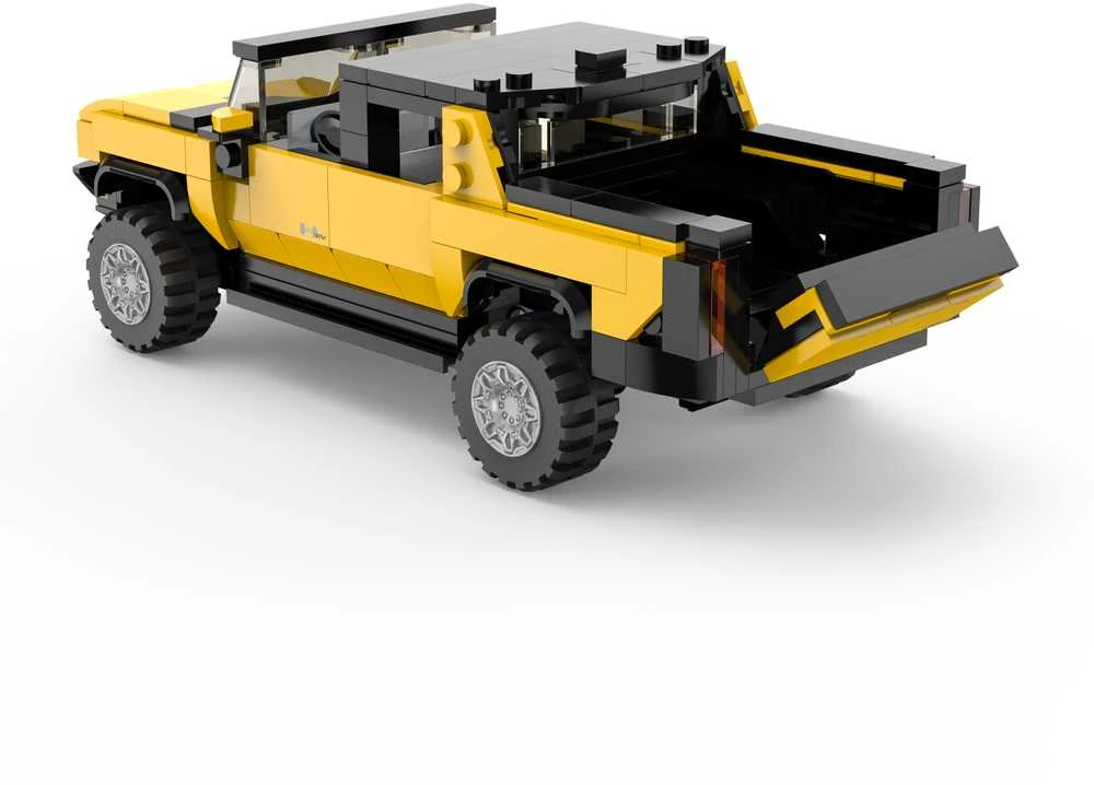 RASTAR 1:30 surenkamas automodelis Hummer EV, asort., oranžinis/geltonas, 454 dalys, 93700