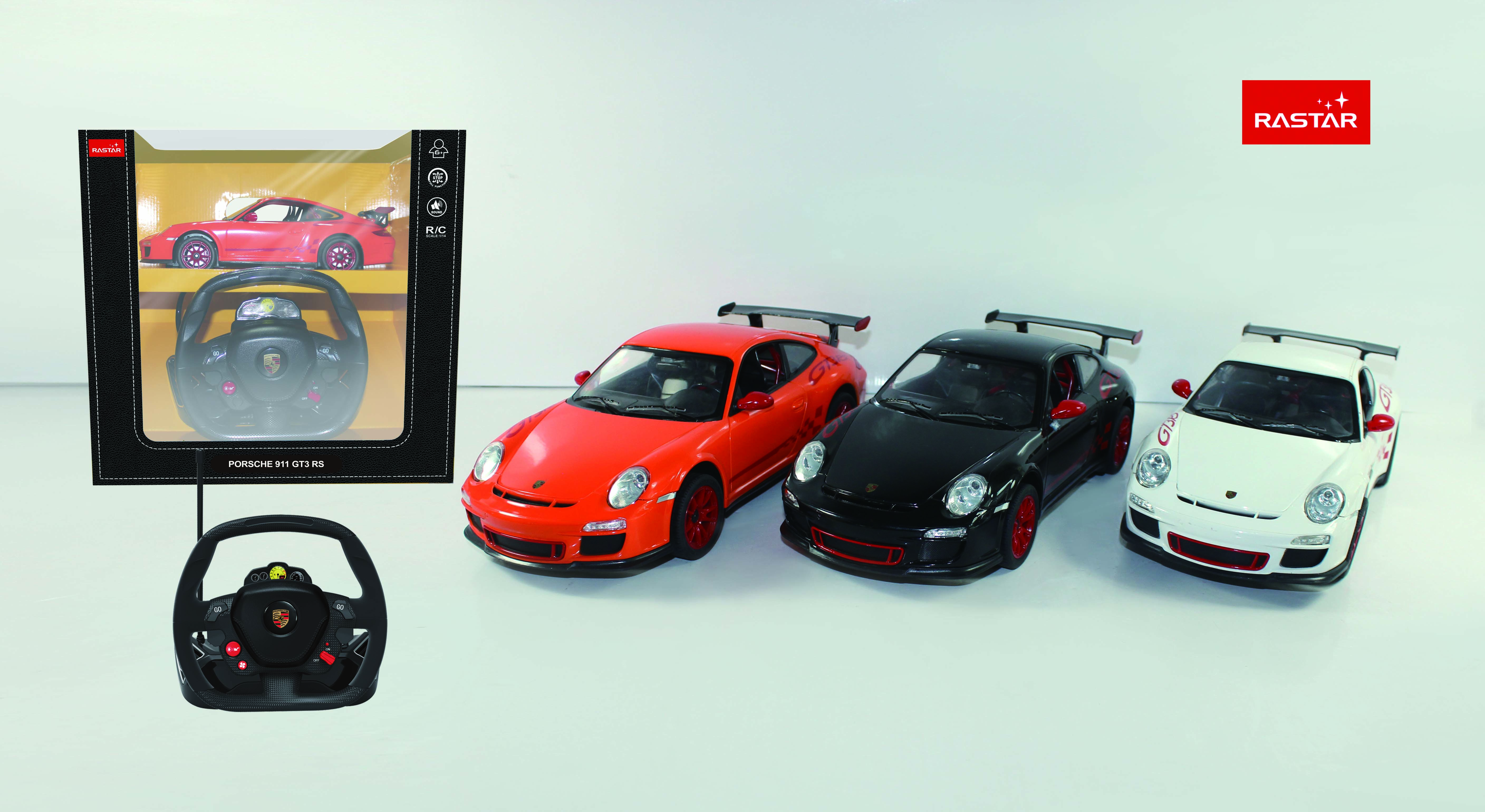 RASTAR automodelis valdomas R/C 1:14 Porsche GT3, asort., 42800-8
