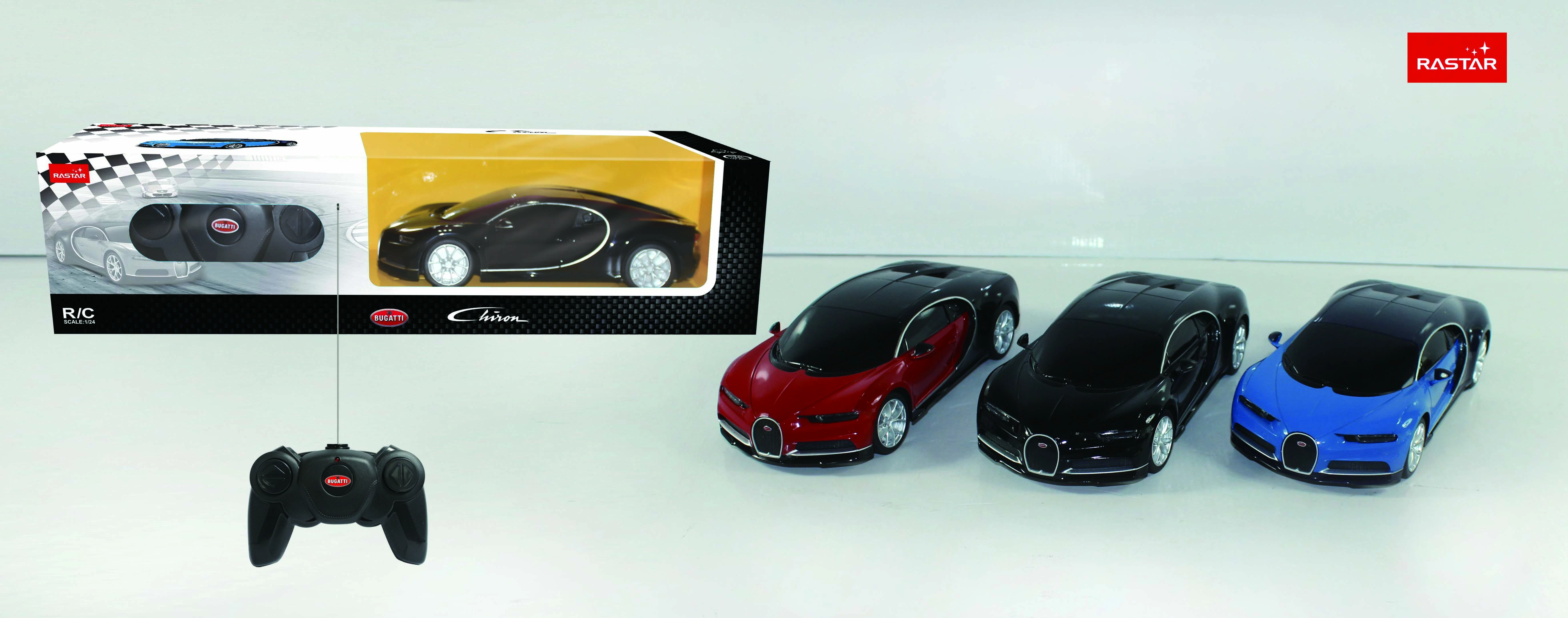 RASTAR automodelis valdomas R/C 1:24 Bugatti Chiron, assort., 76100