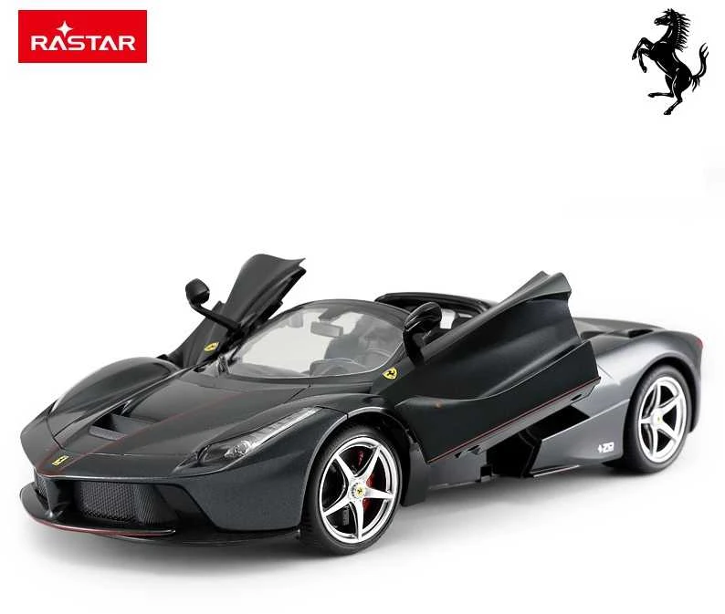 Nuotoliniu būdu valdomas 1:14 automodelis RASTAR R/C Ferrari LaFerrari Aperta, juodas