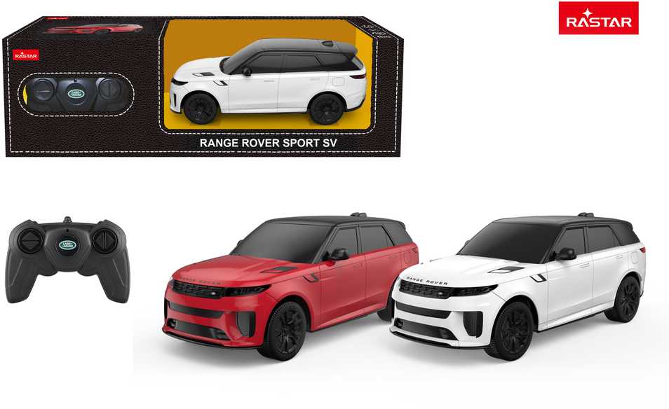 Autko R/C 1:24 Range Rover Sport SV Baltas RASTAR