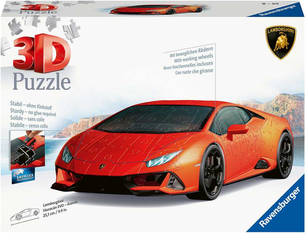 Ravensburger 3D Dėlionė 156 vnt. - Lamborghini automobilis