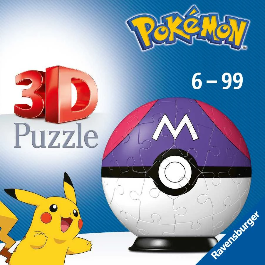 Ravensburger 3D Dėlionė 54 vnt. - Pokemon kamuolys