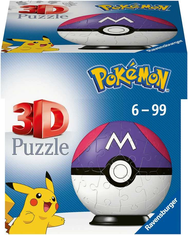 Ravensburger 3D Dėlionė 54 vnt. - Pokemon kamuolys