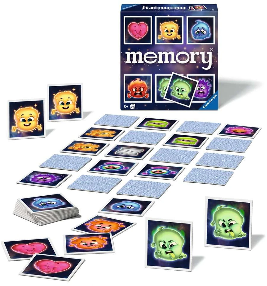 RAVENSBURGER atminties žaidimas Emocijos, 64 kortelės, 23487