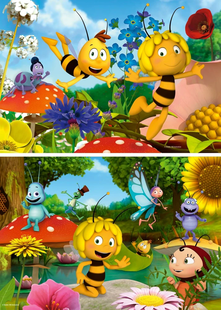 Ravensburger Dėlionė 2x12 vnt. - Bitė Maja
