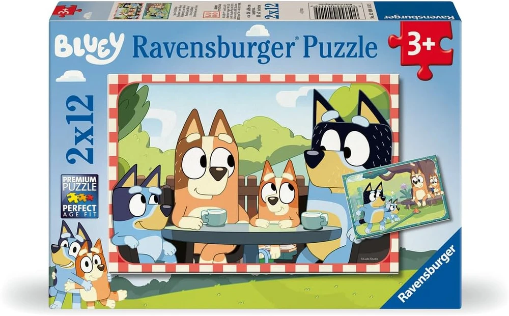 Ravensburger Dėlionė 2x12 vnt. - Bluey