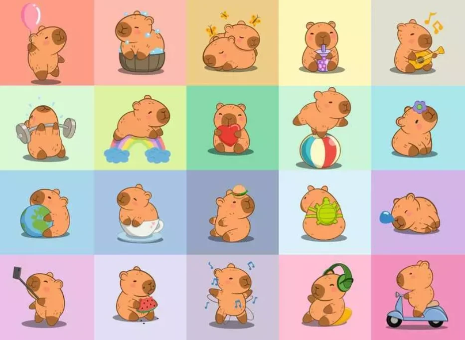 RAVENSBURGER Dėlionė dėlionė Capybara, 100 det., 12004386 7