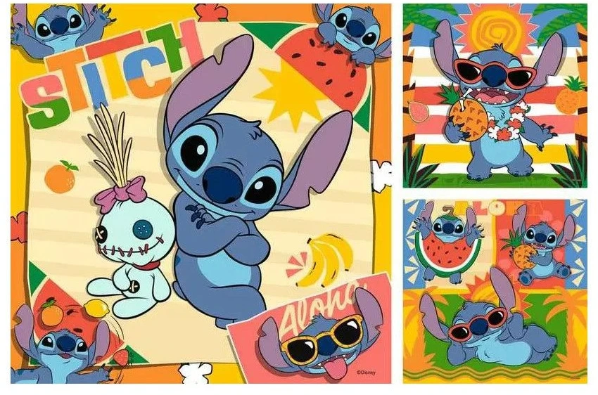 Ravensburger Dėlionė 3x39 vnt. - Disney Stičas