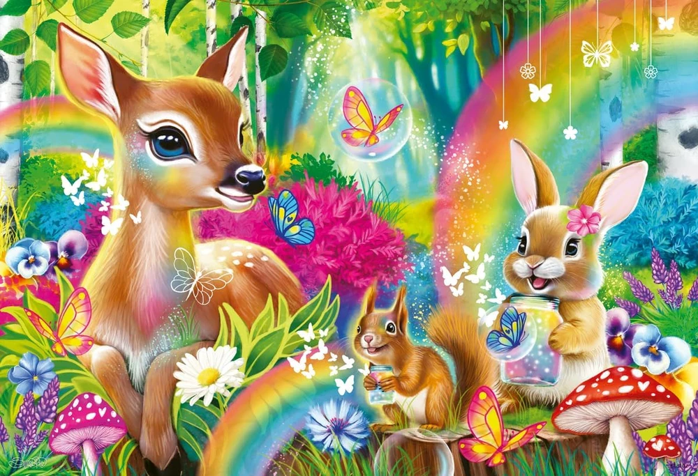 RAVENSBURGER Dėlionė dėlionė Mieli miško draugai, 2x24 det., 12004160 3