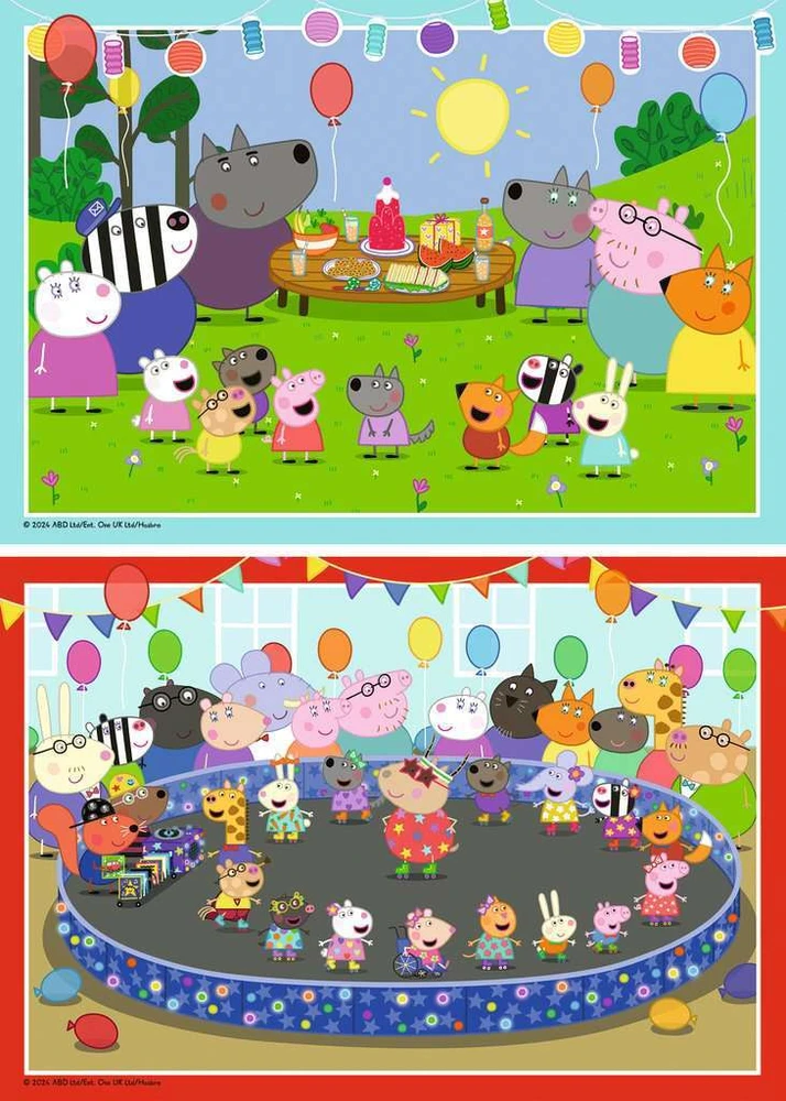 RAVENSBURGER Dėlionė dėlionė Peppa Pig, 2x24 det., 12004018 7