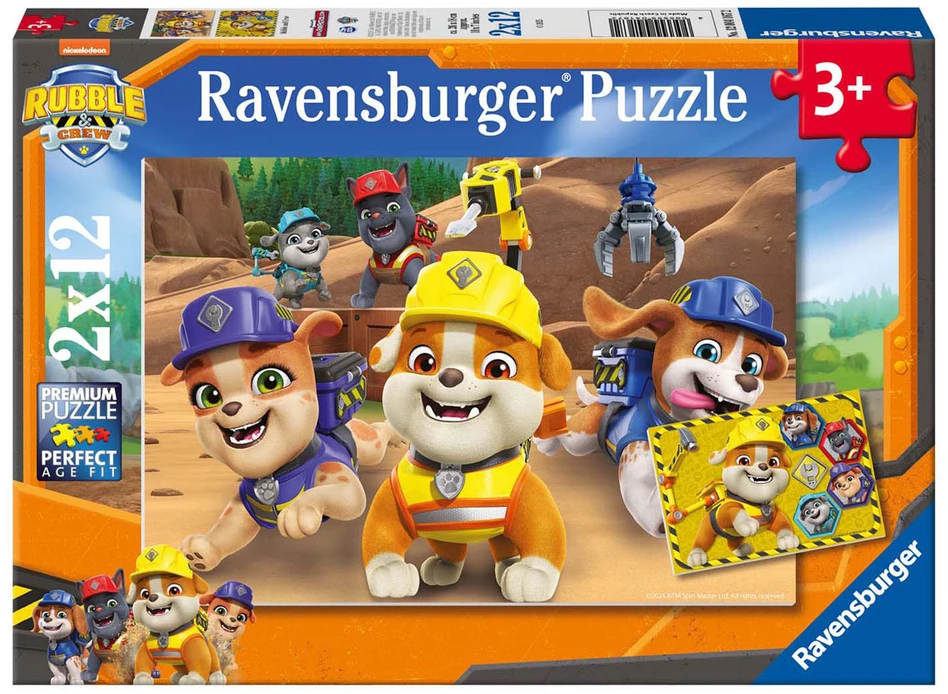 Ravensburger Dėlionė 2x12 vnt. - Šunyčiai patruliai