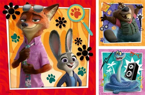 RAVENSBURGER Dėlionė dėlionė Zootopia 2, 3x49 det., 12004369 0