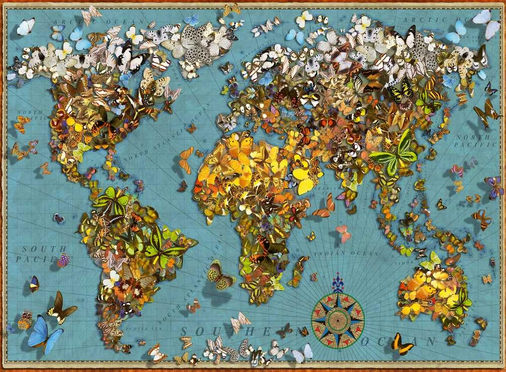Ravensburger Dėlionė 500 vnt. - Drugelių pasaulis